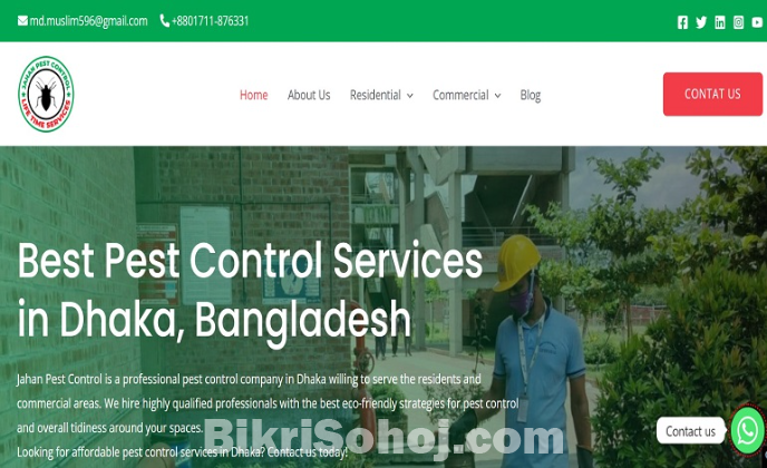 Best Pest Control Services in Dhaka - Jahan Pest Control